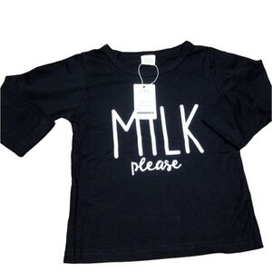 Kids Size 18 Months To 3 Years Milk Please Sleep Shirt 

New with tags